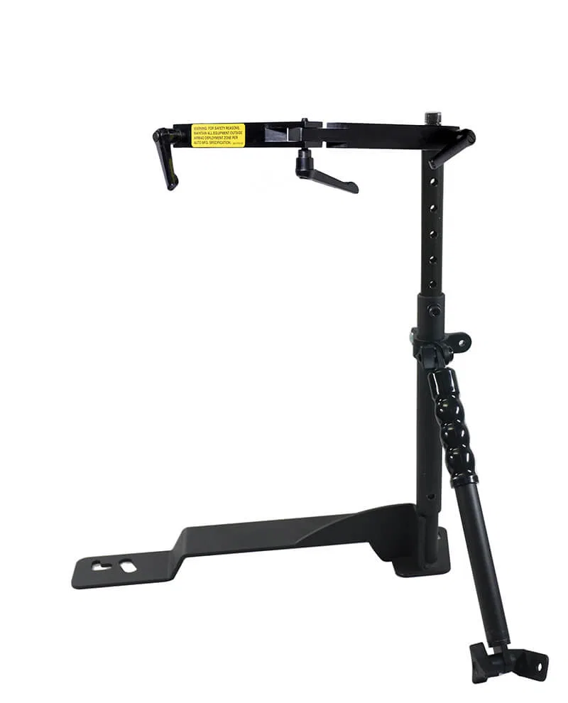 425-5046 – JOTTO CARGO Laptop Mount, Floor Mount Direct Fit Pivoting 21 To 25 Inch Adjustable Height Black Aluminum A...